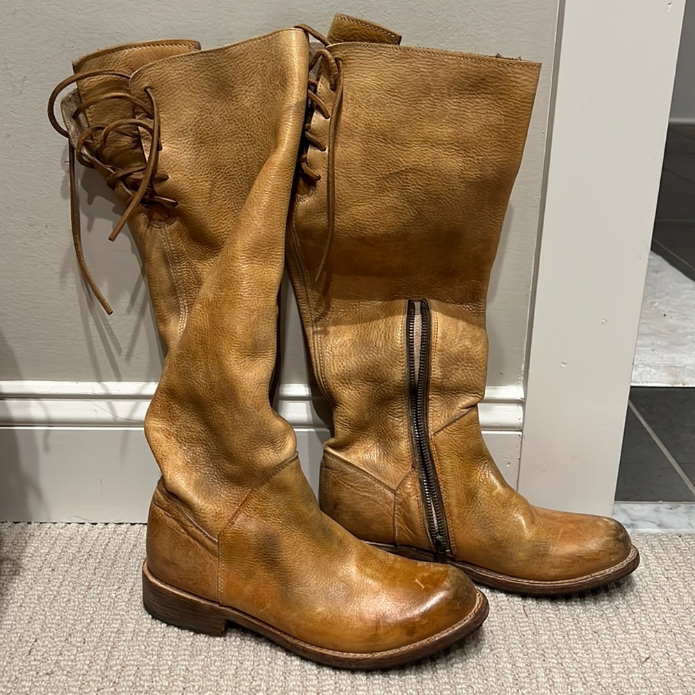Bed Stu Manchester II Leather Boot Rustic Tan Sz 7